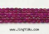 CAA5463 15.5 inches 8*12mm faceted rice agate beads