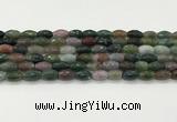 CAA5471 15.5 inches 8*12mm faceted rice agate beads
