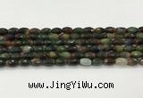 CAA5473 15.5 inches 8*12mm faceted rice agate beads