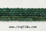 CAA5474 15.5 inches 8*12mm faceted rice agate beads