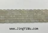 CAA5480 15.5 inches 8*12mm faceted rice agate beads