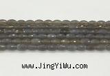 CAA5482 15.5 inches 8*12mm faceted rice agate beads