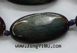 CAA580 15.5 inches 20*40mm faceted oval dragon veins agate beads