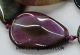 CAA588 15.5 inches 25*40mm faceted teardrop dragon veins agate beads