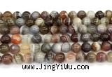 CAA6139 15 inches 8mm round Botswana agate beads wholesale