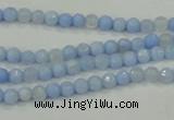CAA734 15.5 inches 4mm faceted round blue lace agate beads wholesale