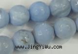 CAA741 15.5 inches 18mm faceted round blue lace agate beads