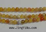 CAA86 15.5 inches 4mm round botswana agate gemstone beads