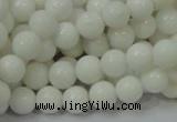 CAA93 15.5 inches 10mm round white agate gemstone beads wholesale
