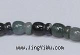 CAB426 15.5 inches 9*13mm vase-shaped moss agate gemstone beads