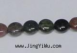 CAB449 15.5 inches 10mm flat round indian agate gemstone beads