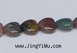 CAB454 15.5 inches 12*12mm heart indian agate gemstone beads