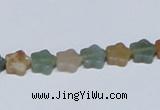 CAB458 15.5 inches 8*8mm star indian agate gemstone beads wholesale