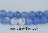 CAB665 15.5 inches 6mm round fire crackle agate beads wholesale
