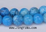 CAB999 15.5 inches 12mm round blue crazy lace agate beads
