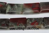 CAF01 15.5 inches 13*18mm rectangle African bloodstone beads