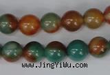 CAG1000 15.5 inches 10mm round rainbow agate beads wholesale
