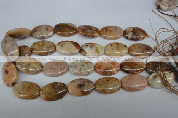 CAG1095 15.5 inches 20*30mm oval Morocco agate beads wholesale