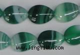 CAG1270 15.5 inches 13*18mm flat teardrop line agate gemstone beads