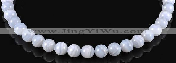 CAG129 round blue lace agate 10mm gemstone beads Wholesale