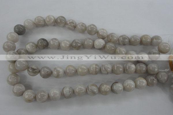 CAG1900 15.5 inches 16mm round grey agate beads wholesale