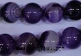 CAG2335 15.5 inches 14mm round violet line agate beads wholesale