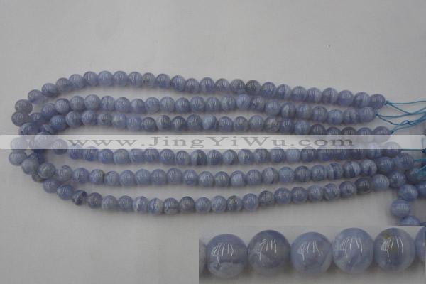 CAG2367 15.5 inches 8mm round blue lace agate beads wholesale