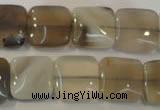 CAG2450 15.5 inches 14*14mm square Chinese botswana agate beads