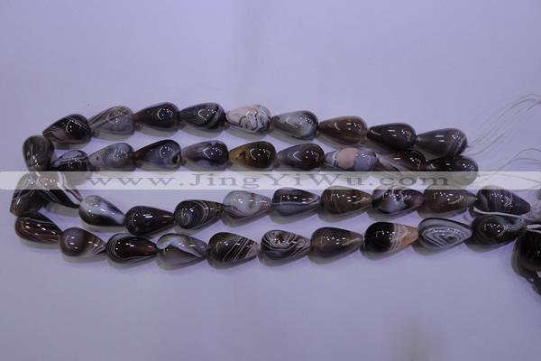 CAG2761 15.5 inches 12*20mm teardrop botswana agate beads wholesale
