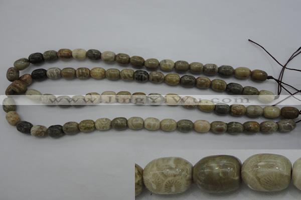 CAG3888 15.5 inches 8*12mm drum chrysanthemum agate beads