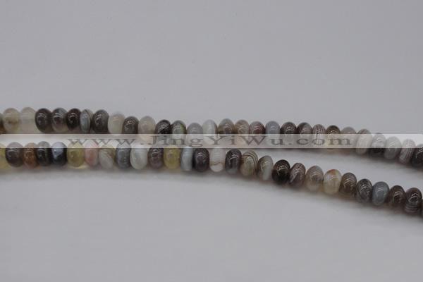 CAG3988 15.5 inches 5*8mm rondelle botswana agate gemstone beads