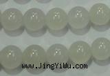 CAG4341 15.5 inches 6mm round white agate beads wholesale