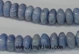 CAG4373 15.5 inches 6*12mm rondelle dyed blue lace agate beads