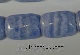 CAG4390 15.5 inches 18*25mm rectangle dyed blue lace agate beads