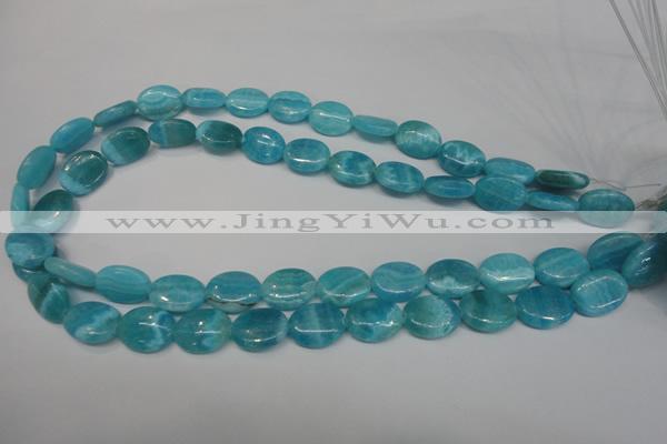 CAG4412 15.5 inches 12*16mm oval dyed blue lace agate beads
