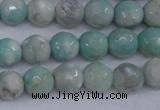 CAG4484 15.5 inches 6mm faceted round agate beads wholesale