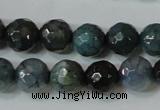 CAG4610 15.5 inches 6mm faceted round fire crackle agate beads