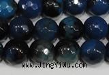 CAG4632 15.5 inches 6mm faceted round fire crackle agate beads