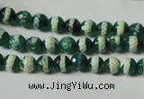 CAG4694 15.5 inches 6mm faceted round tibetan agate beads wholesale