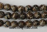 CAG4735 15 inches 8mm round tibetan agate beads wholesale