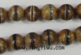 CAG4742 15 inches 10mm round tibetan agate beads wholesale