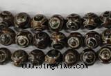 CAG4746 15 inches 8mm round tibetan agate beads wholesale