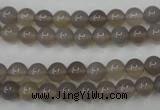 CAG4770 15 inches 6mm round grey agate beads wholesale