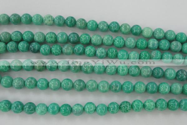 CAG5302 15.5 inches 8mm round peafowl agate gemstone beads