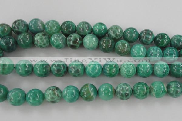 CAG5305 15.5 inches 14mm round peafowl agate gemstone beads