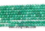 CAG5309 15.5 inches 4mm faceted round peafowl agate gemstone beads