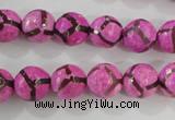 CAG5348 15.5 inches 10mm faceted round tibetan agate beads wholesale