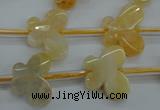 CAG5376 15.5 inches 16*20mm carved butterfly dragon veins agate beads