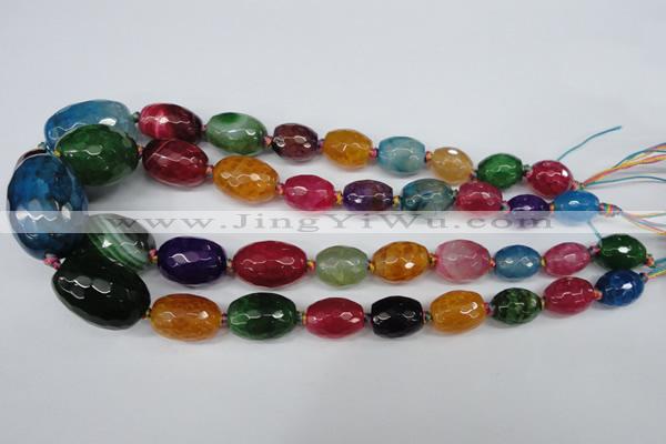 CAG5409 10*14mm – 20*30mm faceted drum dragon veins agate beads