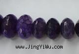 CAG5414 8*12mm – 13*22mm faceted rondelle dragon veins agate beads